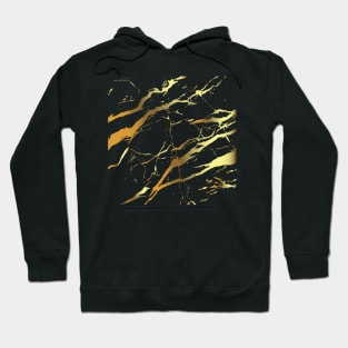 Beautiful Gold Color Marble Texture Hoodie